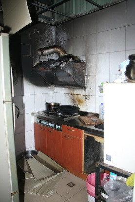 災後僅廚房受燒