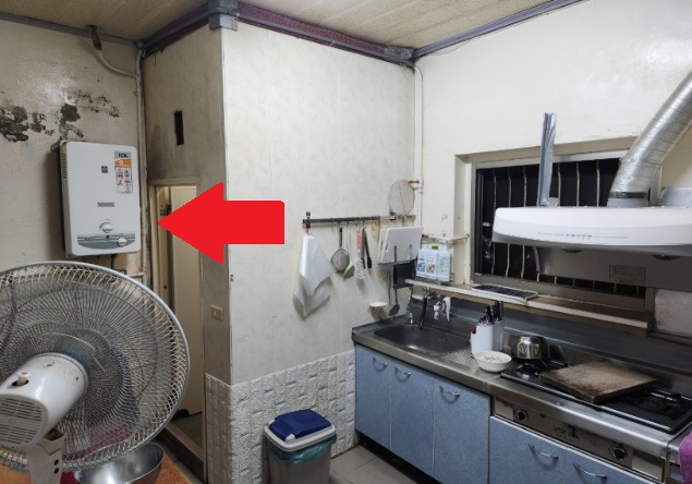 后里案-熱水器安裝於廚房